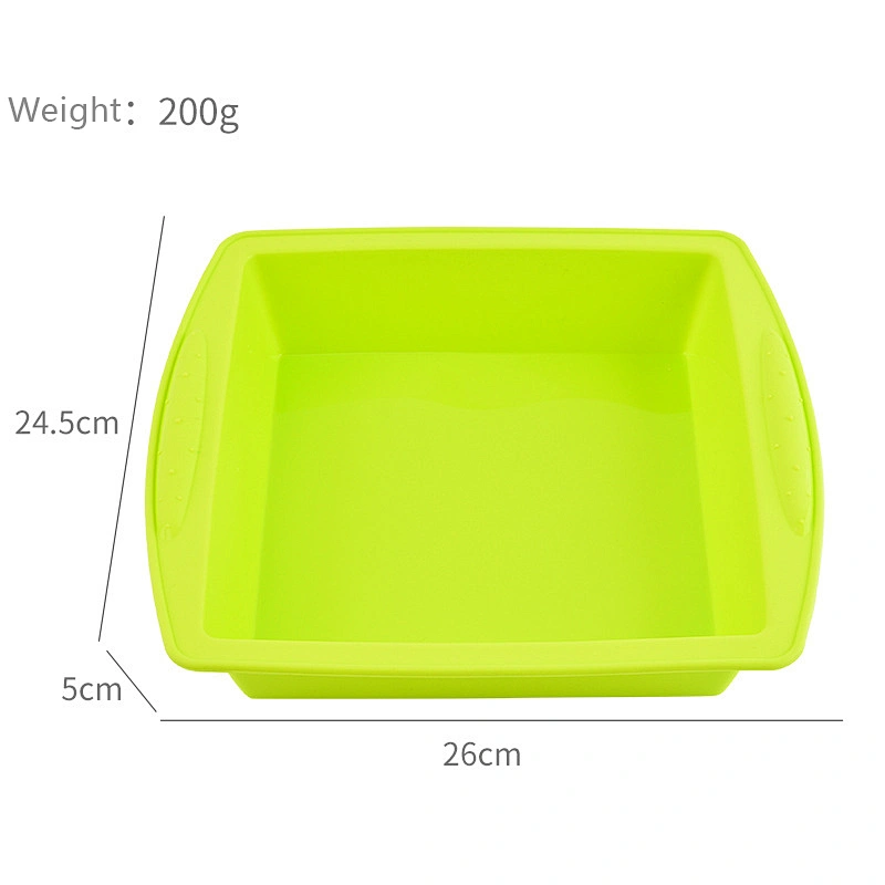 Baking Tray Silicone Square Shape Chiffon Cake Pan
